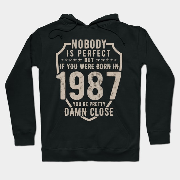 1987 Limited Edition 33 Years of Being Awesome Hoodie by mo designs 95